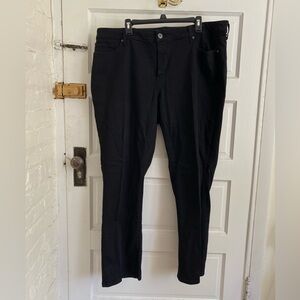 St. John’s Bay Straight Leg Black Straight-Leg Jeans Size 20W